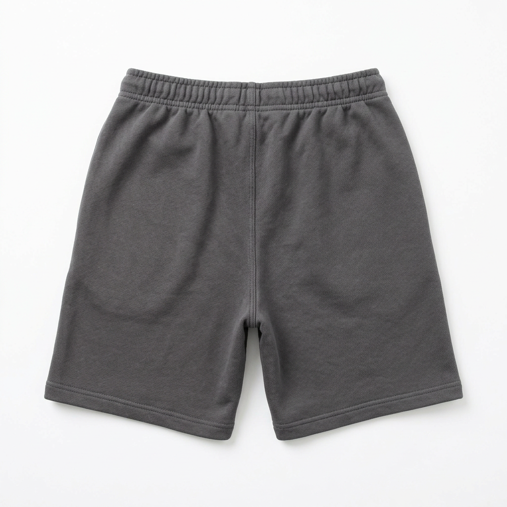 Charcoal grey shorts back