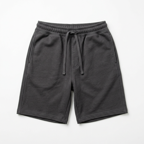 Charcoal grey shorts front