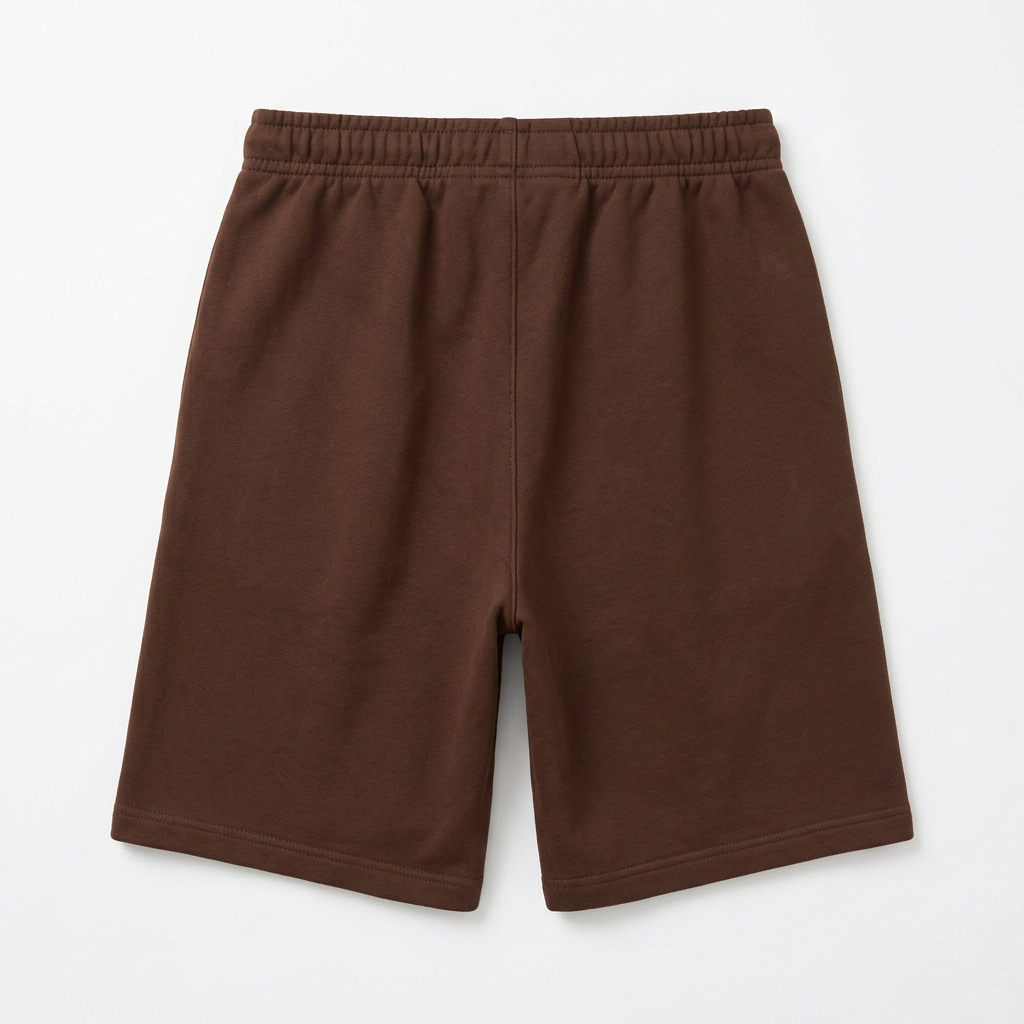 Chocolate brown shorts back