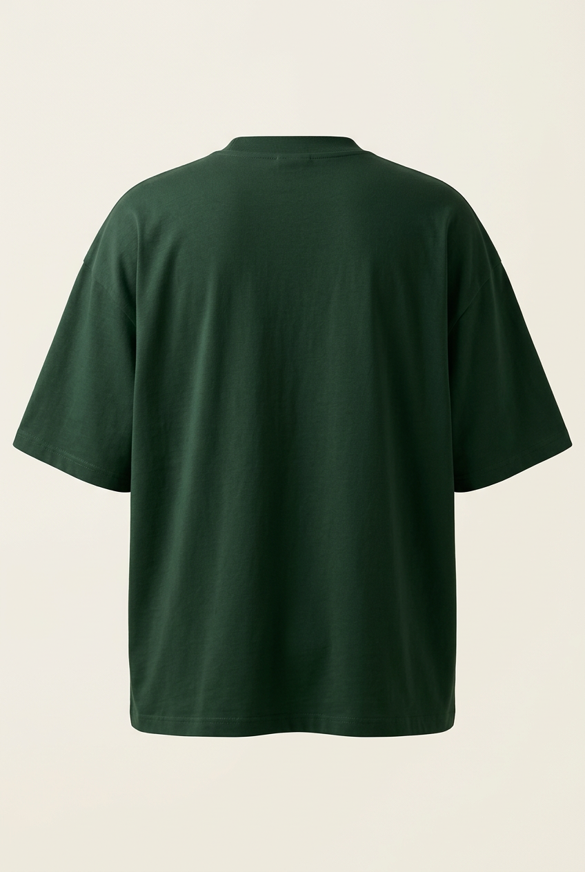 Dark Green oversized tee back