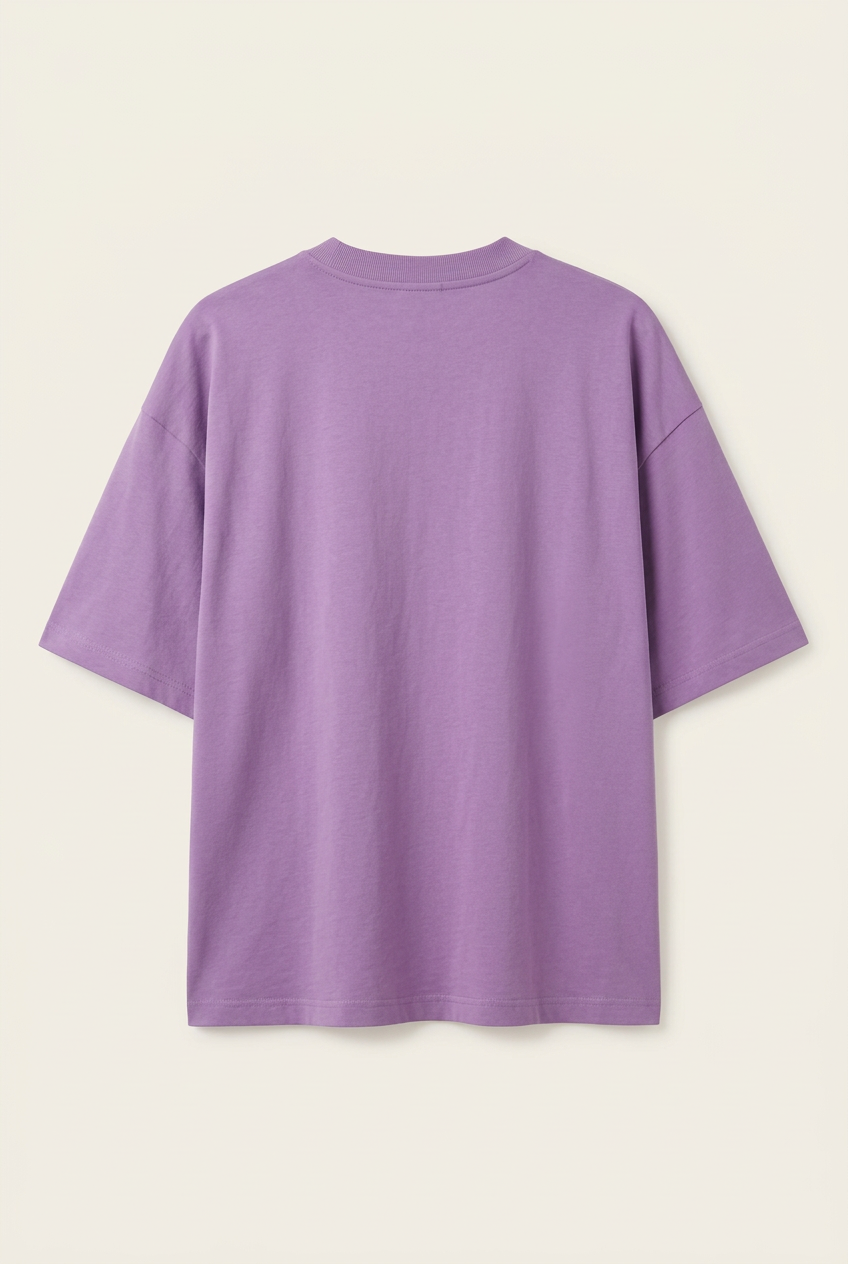 Lavender oversized tee back