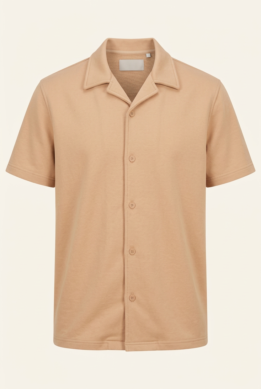 Off White French terry shirt front