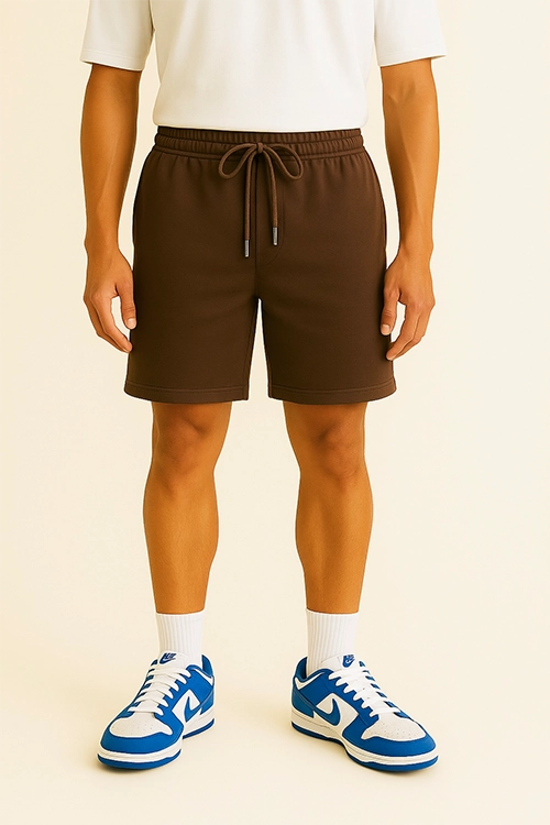 French Terry Drawstring Shorts
