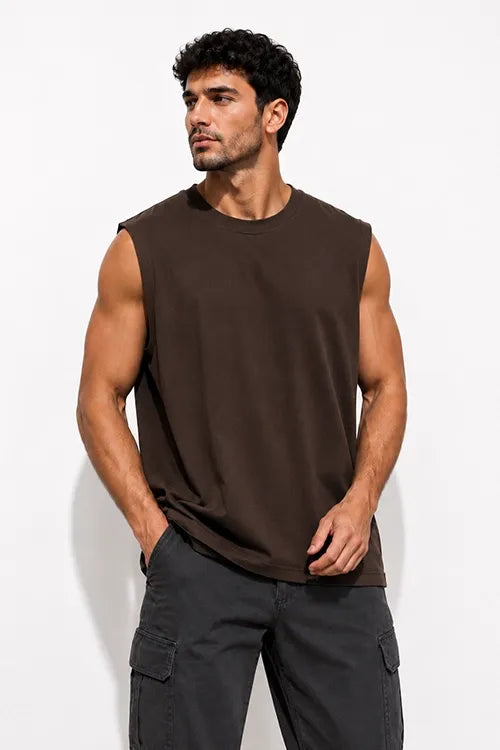 Oversized Tank Top – 240 GSM French Terry