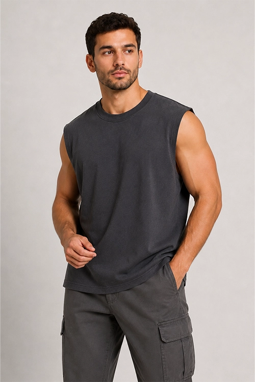 Oversized Tank Top – 240 GSM French Terry